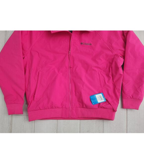 Columbia Castle Pines Men's XL Pink Winter Jacket Fleece Lined Ski Coat NEW $100 - Picture 2 of 9
